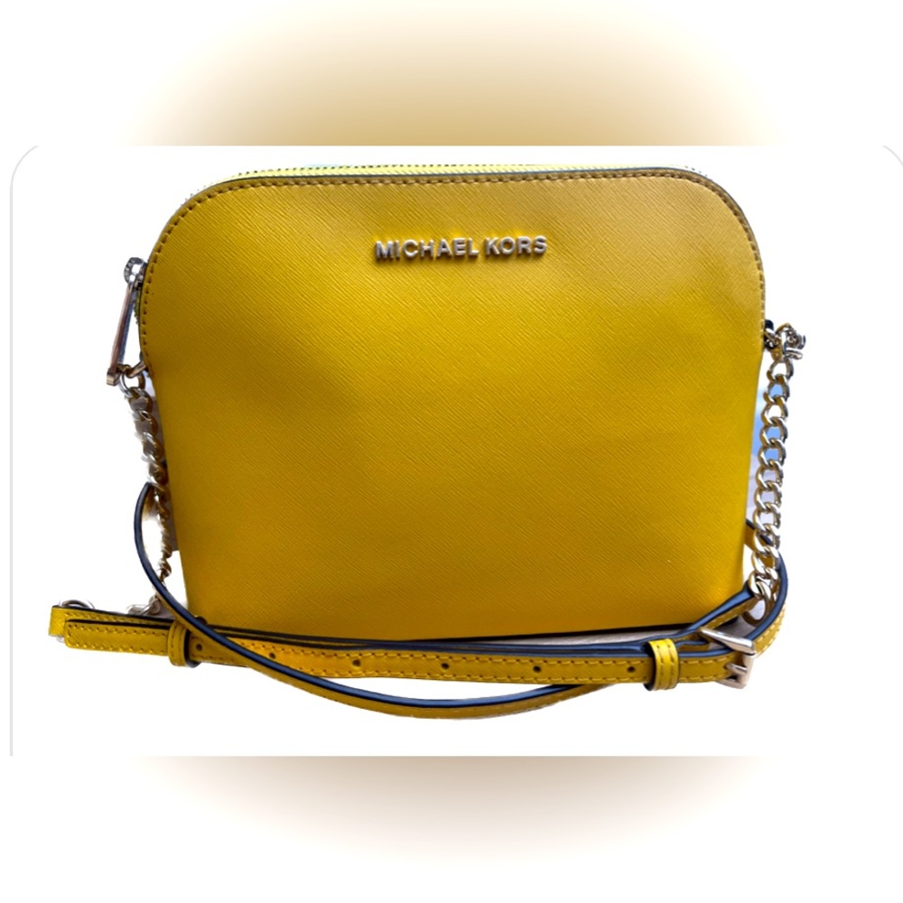 Michael Kors Yellow Crossbody Bag.